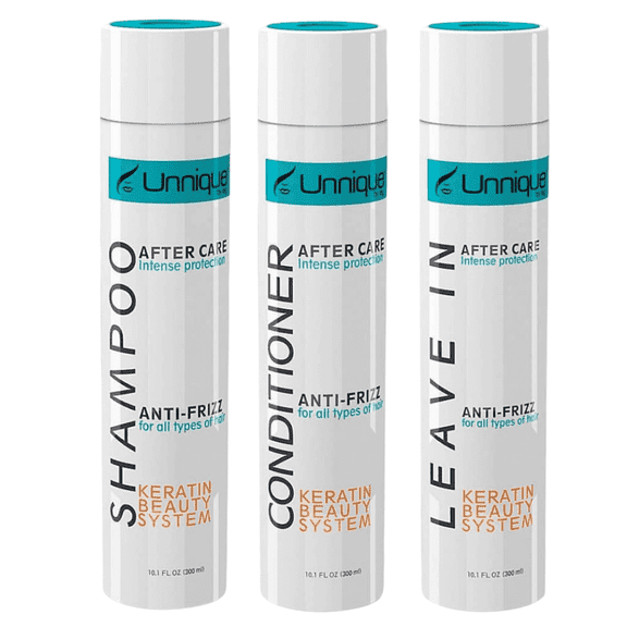 Unnique After Care Kit 10oz (300ml); Shampoo, Conditioner and Leave-In Set