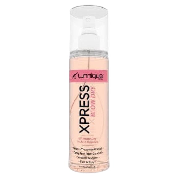 Unnique Xpress Blow Dry 7.61oz / Top 5 Heat Protector, Frizz-Control and Shine | Flat Iron & Hot Blow Dry Thermal Guard | Made in the USA