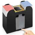 Unniweei Automatic Card Shuffler YPF5 1/2/4/6 Decks, Electric Battery ...