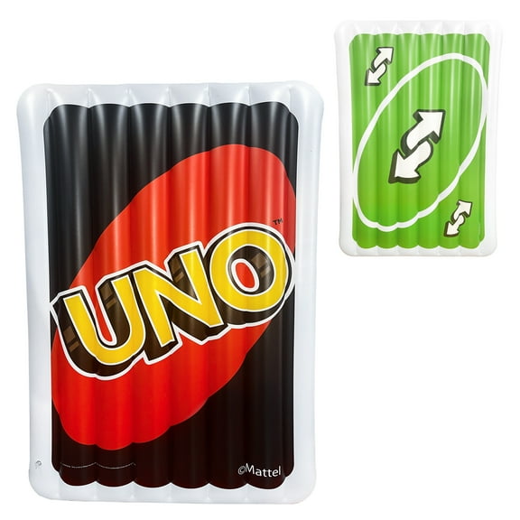 Uno Cards Pool Float – Extra Large Inflatable Raft for Pool, Beach & Lake, Durable Vinyl, 6 feet