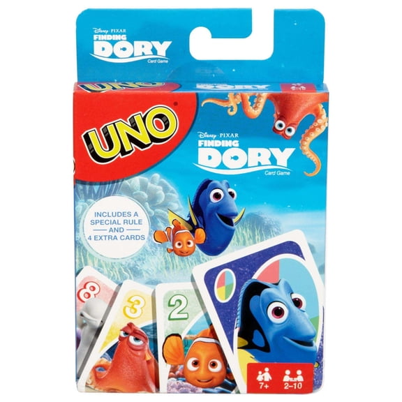 Uno Disney/Pixar Finding Dory Theme Card Game, 2-10 Players Ages 7Y+