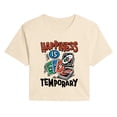 thumbnail image 1 of Uno - Happiness is Temporary - Juniors Cropped Graphic T-Shirt, 1 of 4