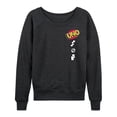thumbnail image 1 of Uno - Logo & Icons - Women's French Terry Long Sleeve Pullover, 1 of 4