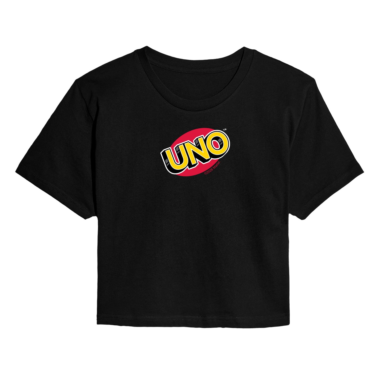 Uno - Logo - Juniors Cropped Graphic T-Shirt