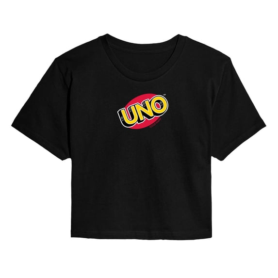 Uno - Logo - Juniors Cropped Graphic T-Shirt