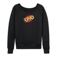 thumbnail image 1 of Uno - Logo - Women's French Terry Long Sleeve Pullover, 1 of 4