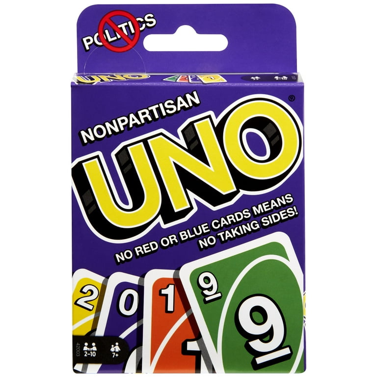 Uno Non-Partisan Card Game for 2-10 Players Ages 7Y+