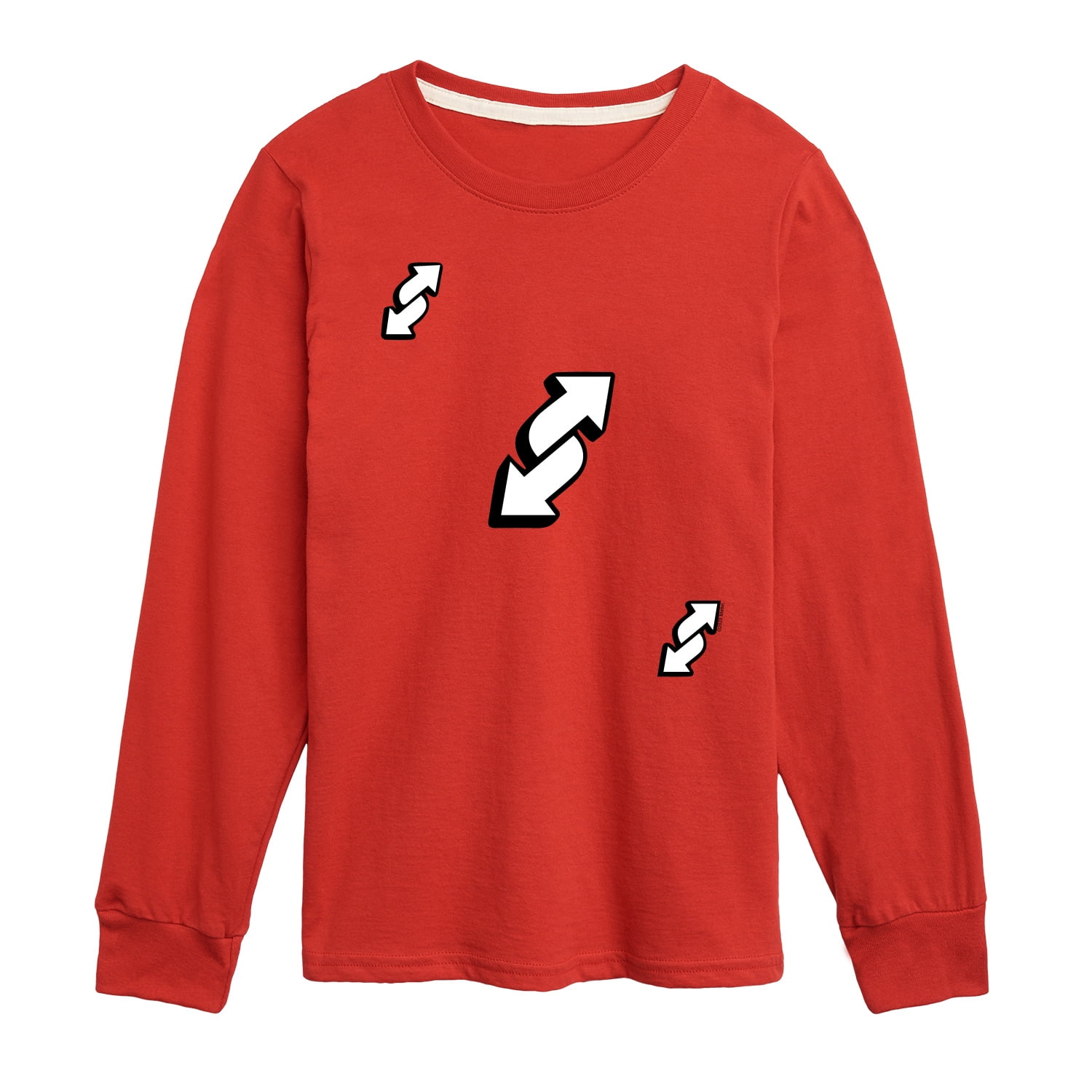 Uno - Reverse Arrows - Youth Boys Long Sleeve Graphic T-Shirt