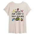 thumbnail image 1 of Uno - Sorry For What Said - Juniors Oversized Graphic T-Shirt, 1 of 4