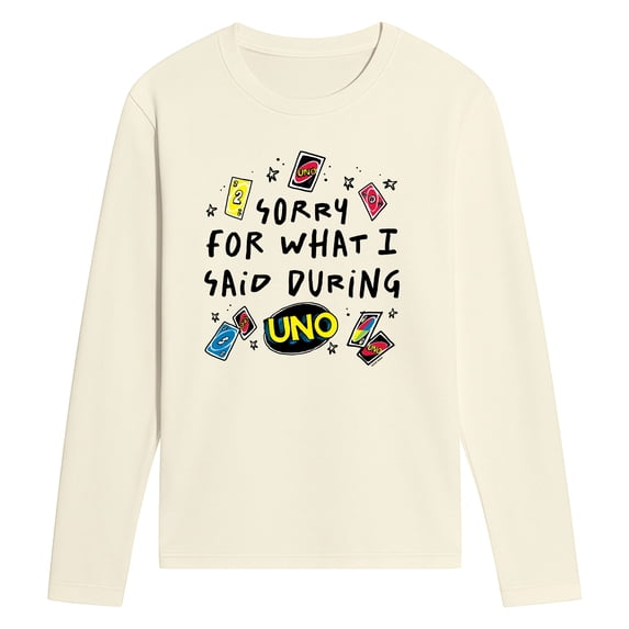 Uno - Sorry For What Said - Men's Long Sleeve Graphic T-Shirt
