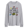 thumbnail image 1 of Uno - Sorry For What Said - Men's Long Sleeve Graphic T-Shirt, 1 of 4