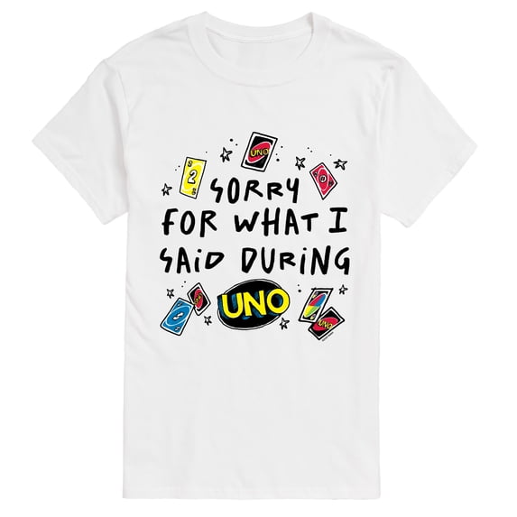 Uno - Sorry For What Said - Men's Short Sleeve Graphic T-Shirt