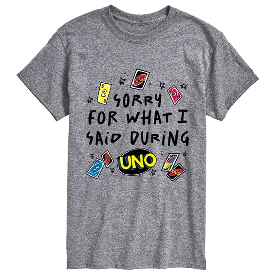 Uno - Sorry For What Said - Men's Short Sleeve Graphic T-Shirt