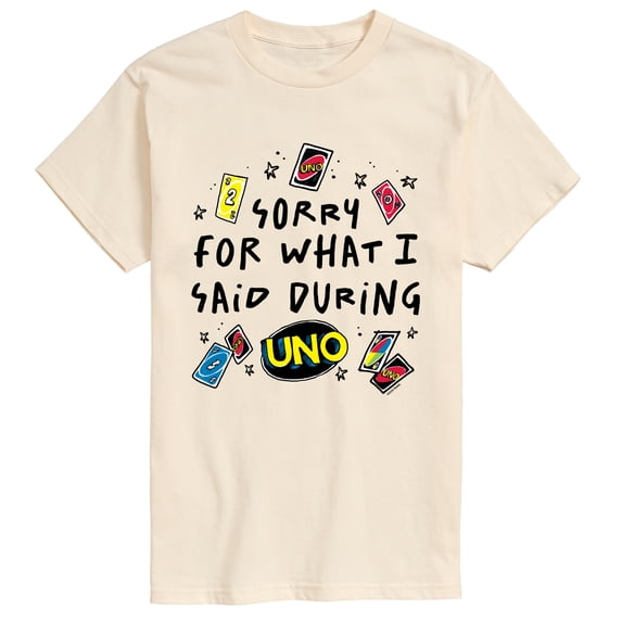 Uno - Sorry For What Said - Men's Short Sleeve Graphic T-Shirt