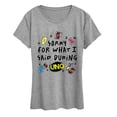 thumbnail image 1 of Uno - Sorry For What Said - Women's Short Sleeve Graphic T-Shirt, 1 of 4