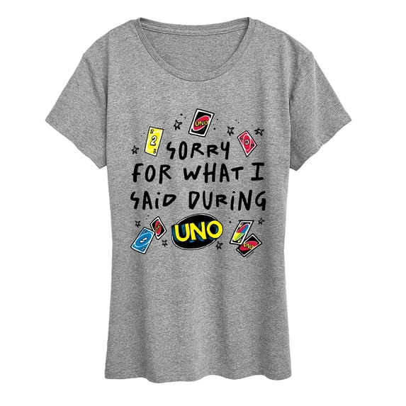 Uno - Sorry For What Said - Women's Short Sleeve Graphic T-Shirt