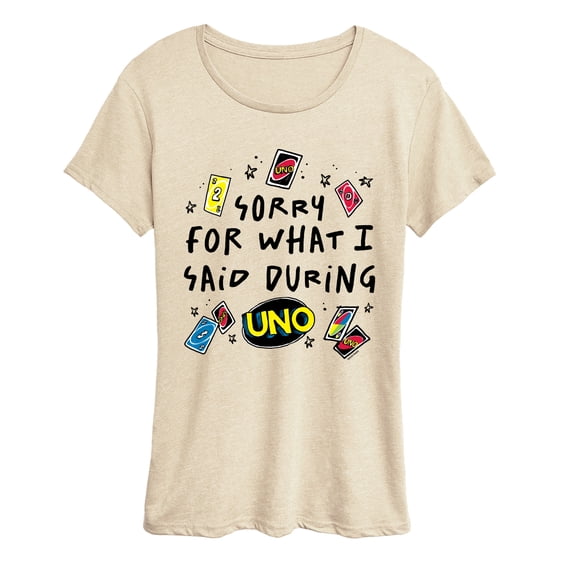 Uno - Sorry For What Said - Women's Short Sleeve Graphic T-Shirt