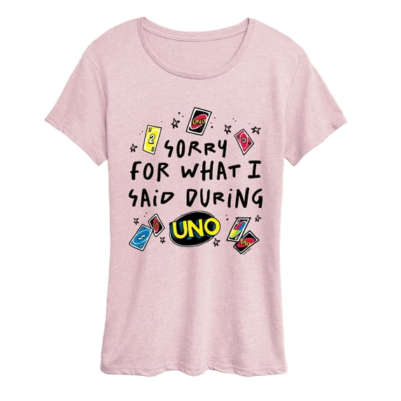 Uno - Sorry For What Said - Women's Short Sleeve Graphic T-Shirt