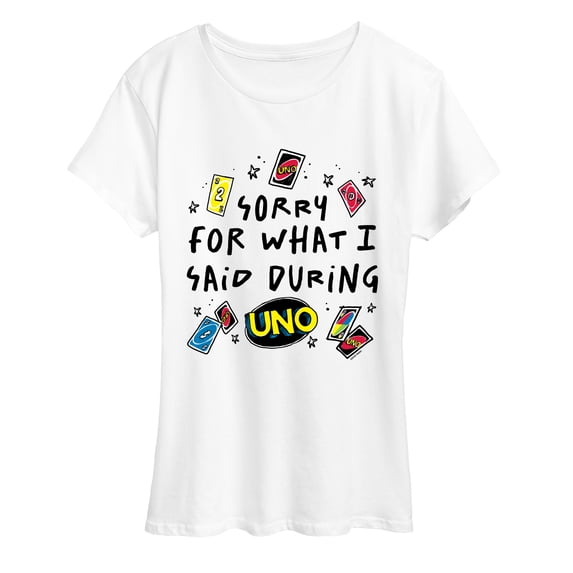 Uno - Sorry For What Said - Women's Short Sleeve Graphic T-Shirt
