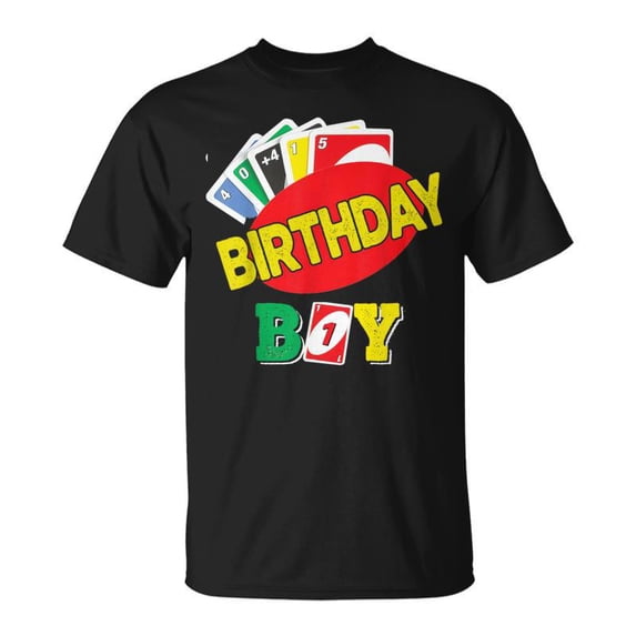 Uno Themed 1St Birthday Party Decorations 1St Bday Boy TShirt