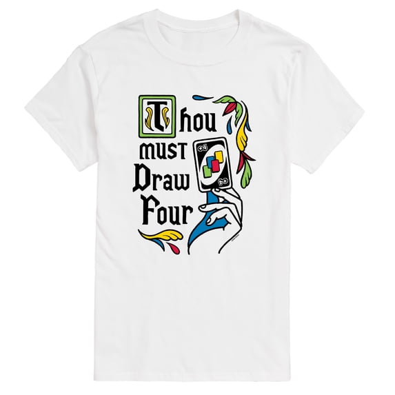 Uno - Thou Must Draw Four - Men's Short Sleeve Graphic T-Shirt