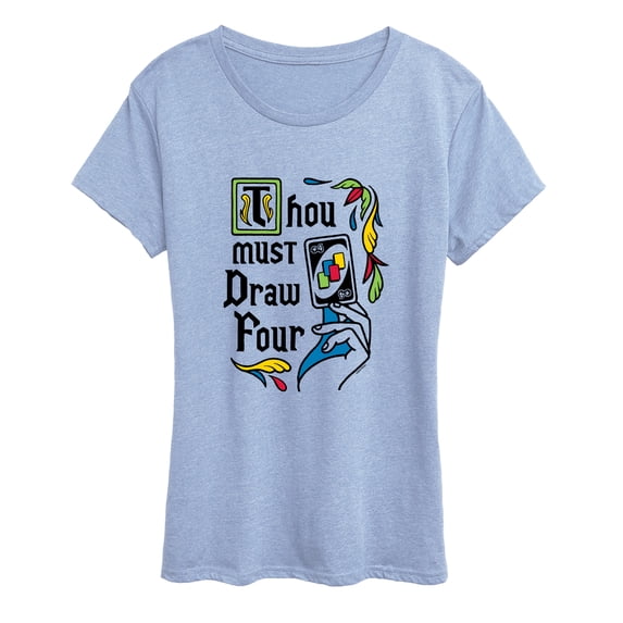Uno - Thou Must Draw Four - Women's Short Sleeve Graphic T-Shirt