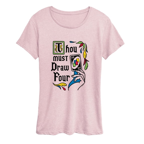 Uno - Thou Must Draw Four - Women's Short Sleeve Graphic T-Shirt