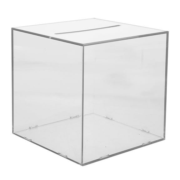 Unopenable Saving Pot Desktop Saving Bank Acrylic Container Home Accessory