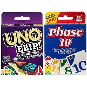Unos Phase 10 And Uno Flip Two Pack C37