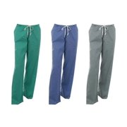 Unotux Unisex Reversible Medical Scrub Pants, XS-3XL