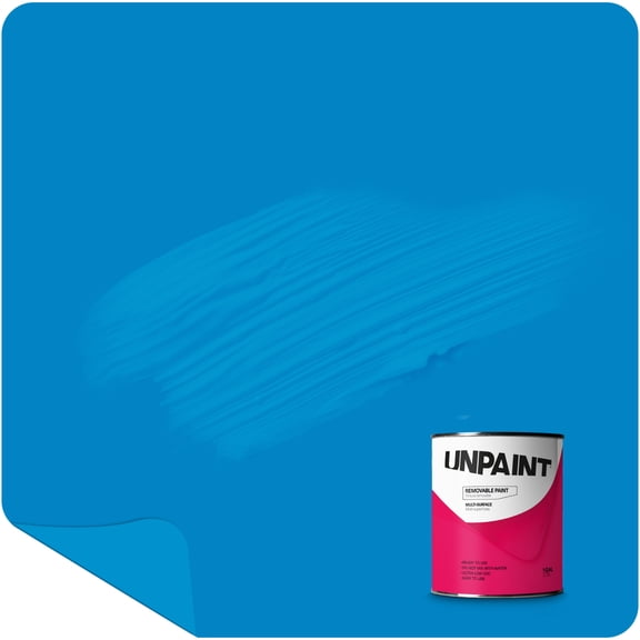 Unpaint Removable Paint Interior Matte Blue Reef Wave Biodegradable 1 Gallon