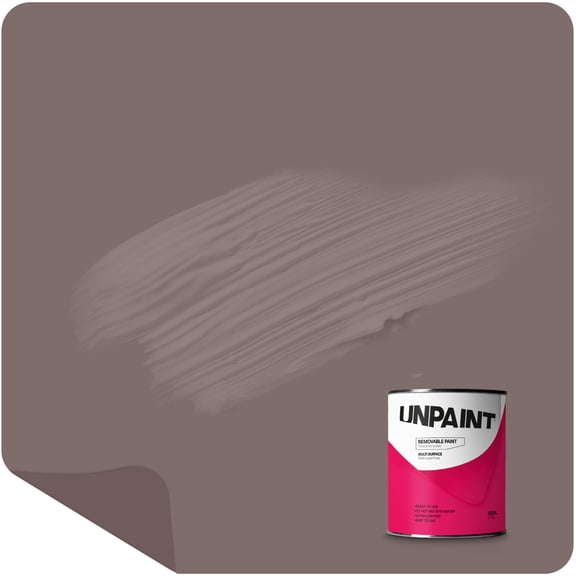 Unpaint Removable Paint Interior Matte Brown Sand Amber Biodegradable 1 Quart