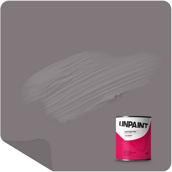 Unpaint Removable Paint Interior Matte Gray Daisy Ash Biodegradable 1 Gallon