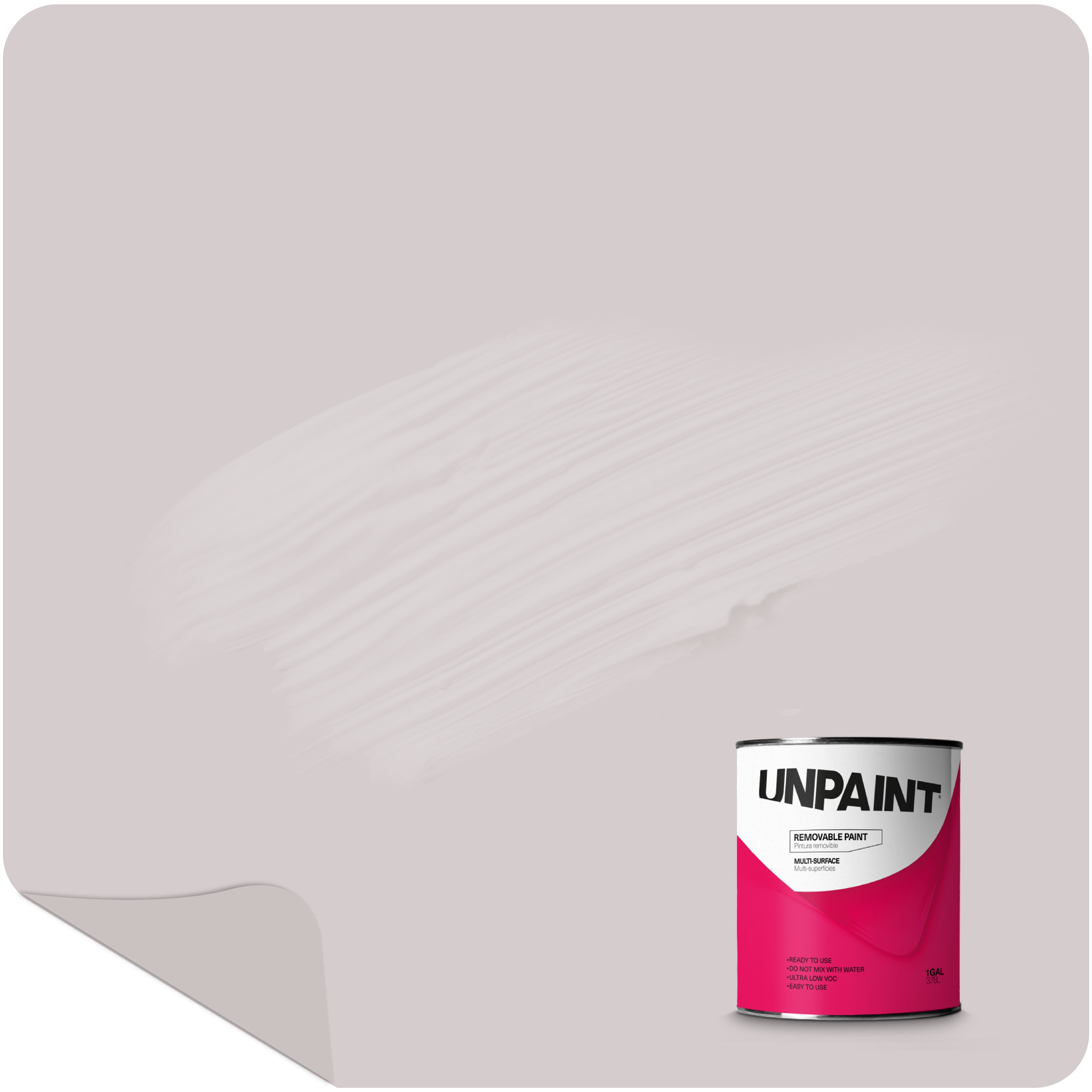 Unpaint Removable Paint Interior Matte Gray Smoke Shell Biodegradable 1 ...
