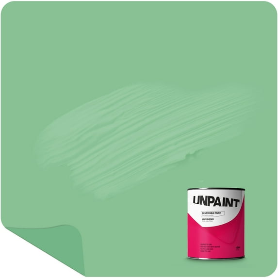 Unpaint Removable Paint Interior Matte Green Fern Cactus Biodegradable 1 Gallon