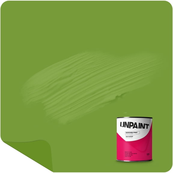 Unpaint Removable Paint Interior Matte Green Willow Bloom Biodegradable 1 Gallon