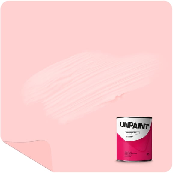 Unpaint Removable Paint Interior Matte Pink Cherry Cotton Biodegradable 1 Quart
