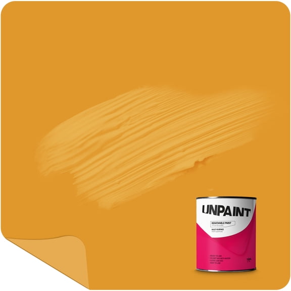 Unpaint Removable Paint Interior Matte Yellow Corn Biscuit Biodegradable 1 Quart