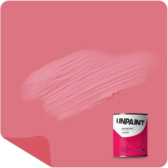 Unpaint Removable Paint Interior Matte Pink Peach Rust Biodegradable 1 Gallon