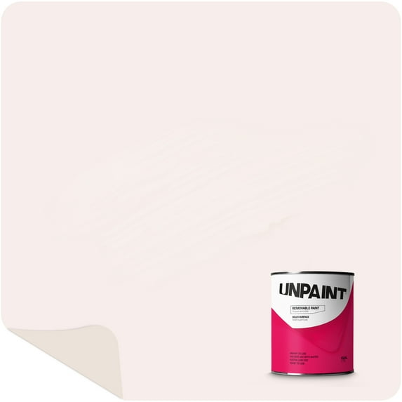 Unpaint Removable Paint Interior Matte White Flake Gleam Biodegradable 1 Gallon