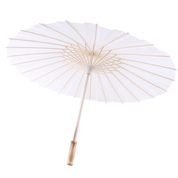 Unpainted Blank Paper Umbrella Craft for Kids Adult DIY Painting Projects - 2 Piece