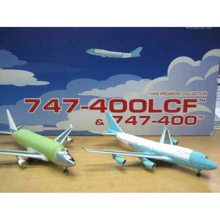 Unpainted Boeing 747-400 LCF & 747-400~N249BA Set (1:400