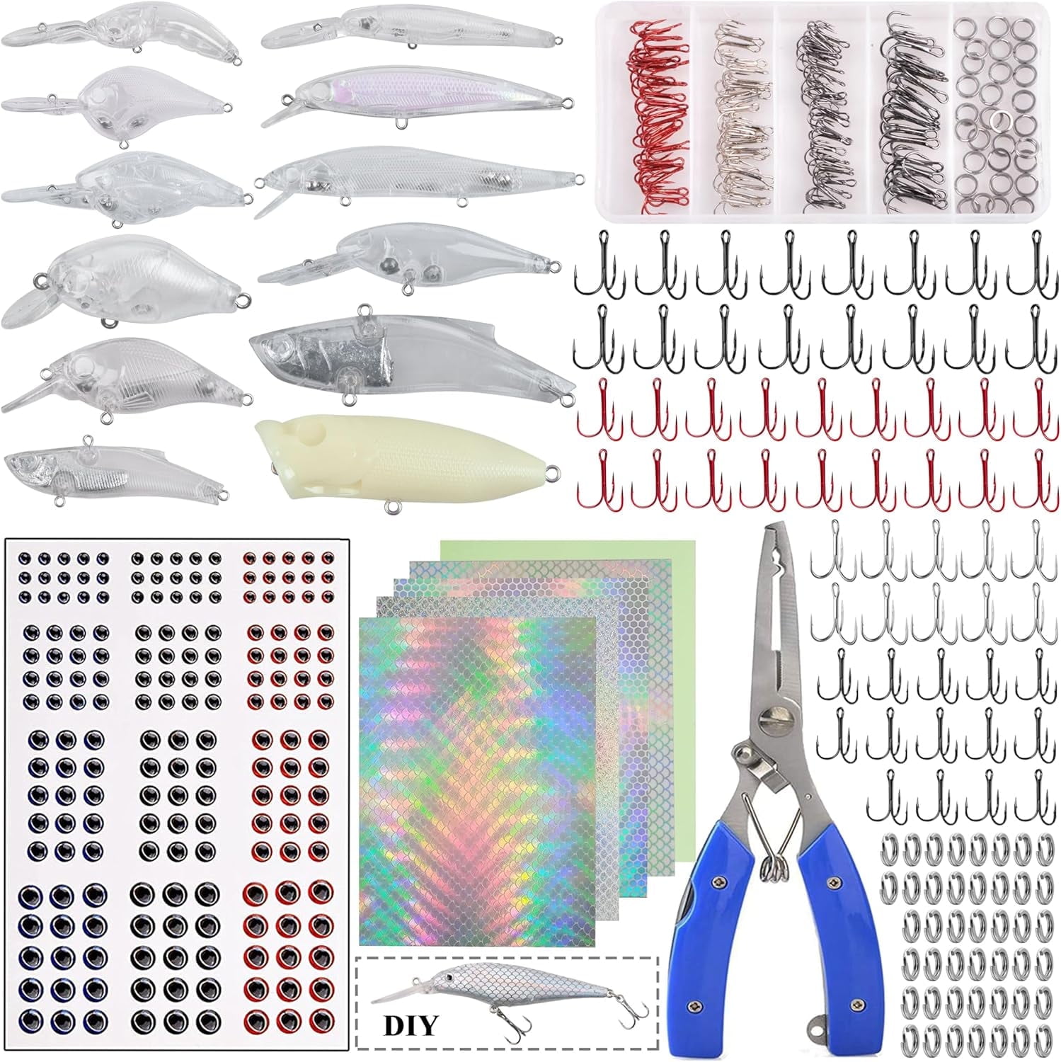 VanRolldex DIY Fishing Lure Kit, 280pcs, Unpainted Minnow Bodies - Walmart.com VanRolldex DIY Fishing Lure Kit, 280pcs, Unpainted Minnow Bodies - Walmart.com