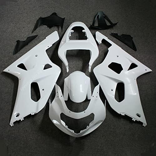 XMT-MOTO ABS Fairing Kit For Suzuki GSXR1000 2000-2002 – Unpainted White Injection Molded Bodywork, Pre-Drilled For Easy Installation
