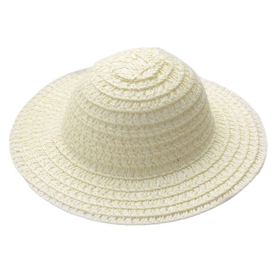 Unpainted Small Hat Light Weight Rattan Paper Hats for Handmade Craft Project Wedding Christmas Party Decoration