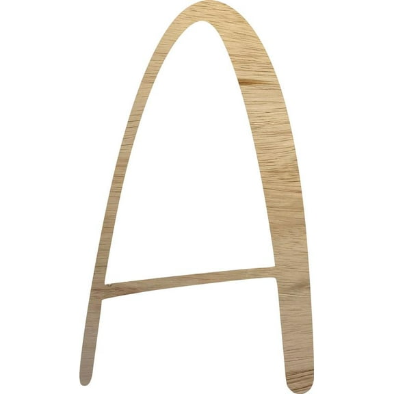 Unpainted Small Wooden Letter A, Choose Your Letter 4'' Tall Craft Alphabet