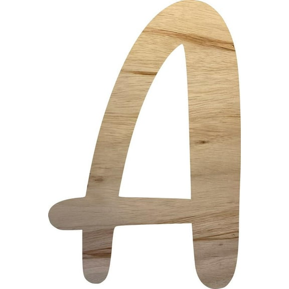 Unpainted Wood Craft Letters, 6'' tall Wall Hanging Letter A, Jacklin Font DIY
