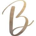 thumbnail image 1 of Unpainted Wood Letter B Craft, Paintable 14'' Tall Wood Alphabet Letter, DIY Nicholia Script Font, 1 of 3