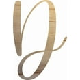 thumbnail image 1 of Unpainted Wood Letter D Craft, Paintable 4'' Tall Wood Alphabet Letter, DIY Nicholia Script Font, 1 of 5