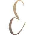 thumbnail image 1 of Unpainted Wood Letter E Craft, Paintable 5'' Tall Wood Alphabet Letter, DIY Nicholia Script Font, 1 of 5
